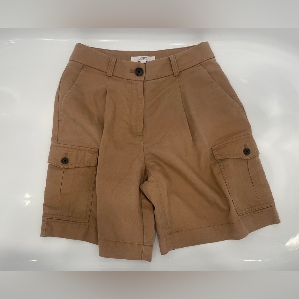 LOFT Women's Brown Cargo Shorts 00 XSmall